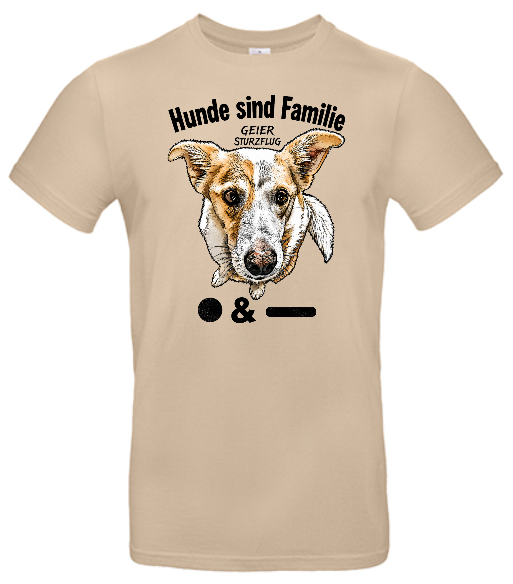 T-Shirt "Hunde sind Familie" von Geier Sturzflug