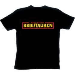 T-Shirt Bandlogo von Abstürzende Brieftauben